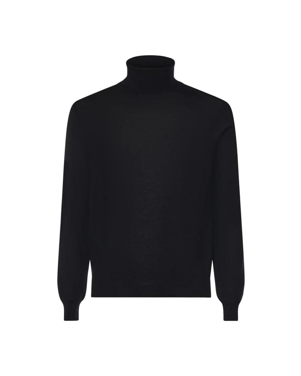 Mauro Ottaviani Black Turtlenecks for men