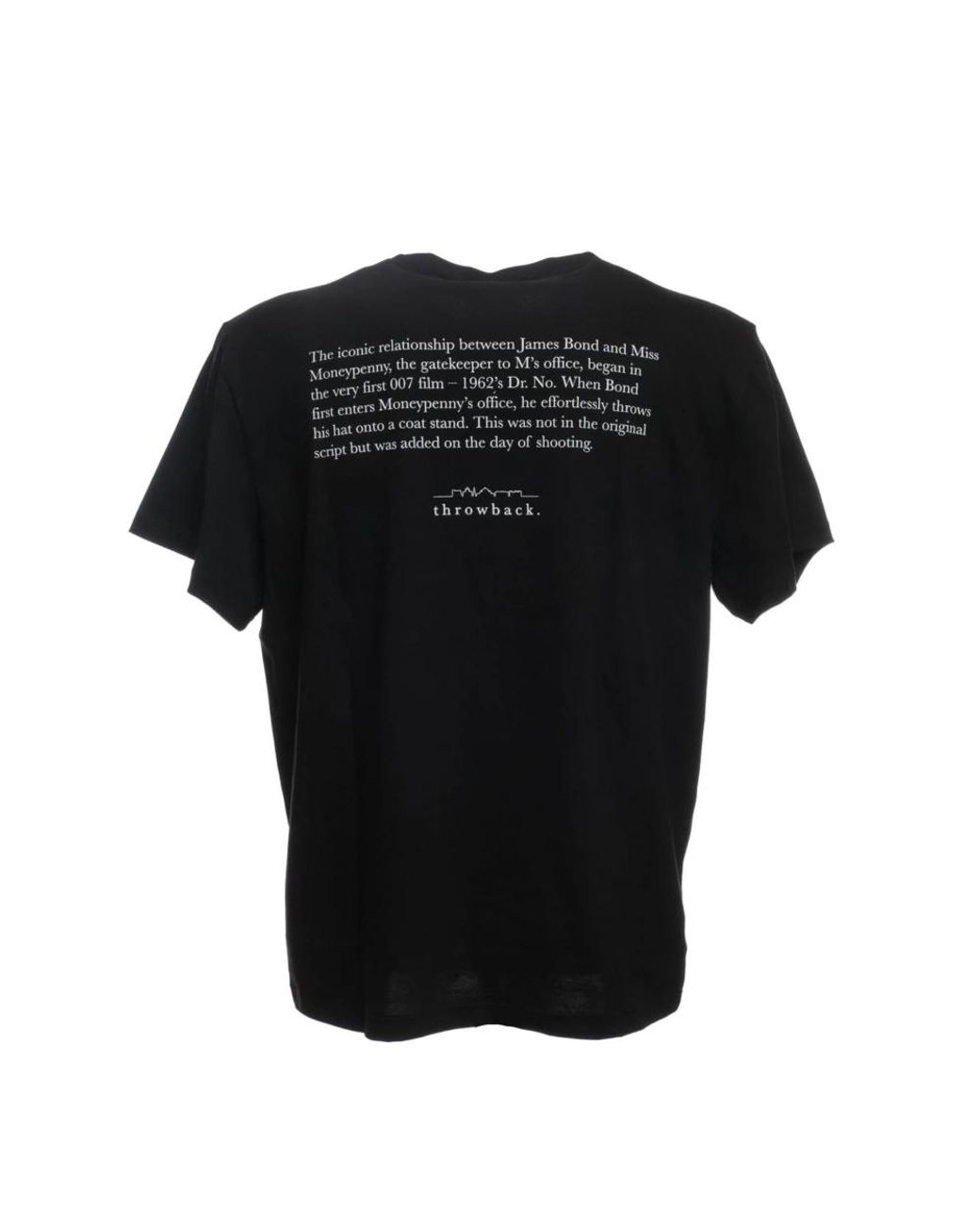 T-Shirts Throwback. de hombre de color Black