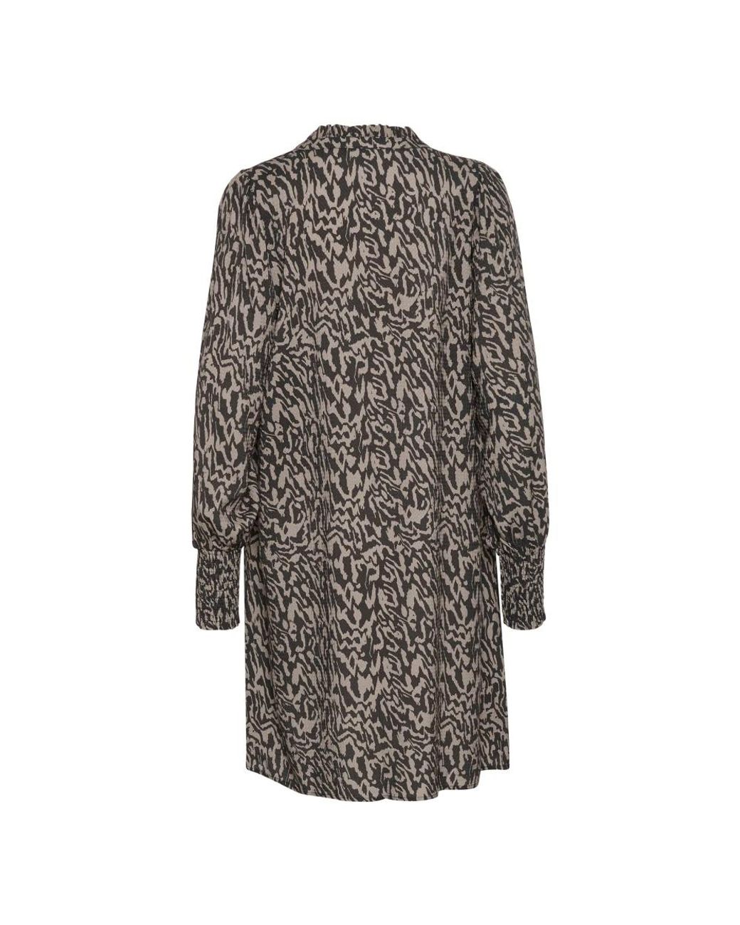 Short Dresses Kaffe de color Gray