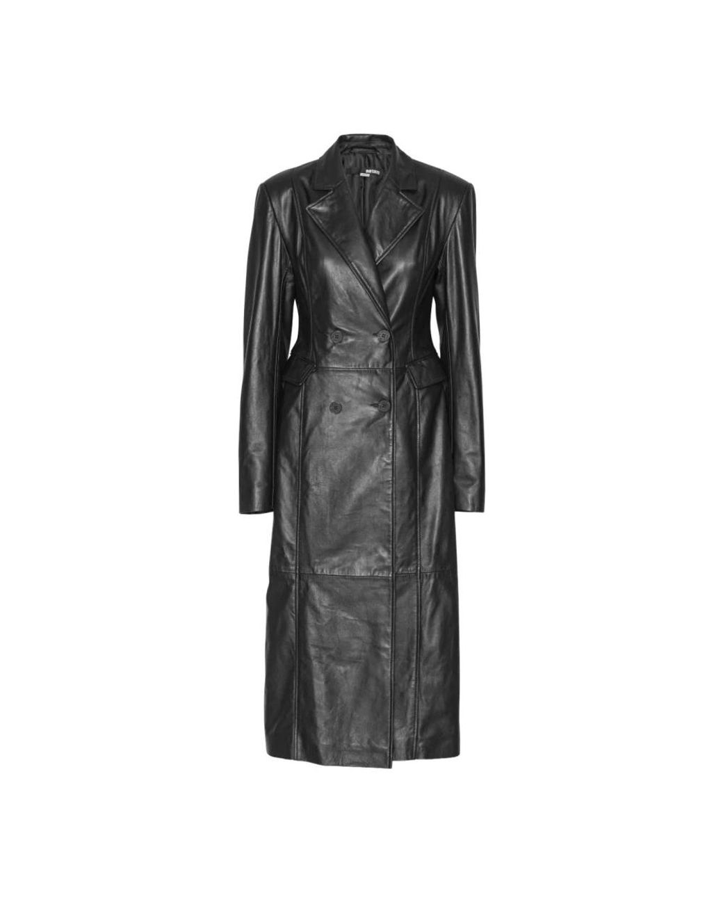 ROTATE BIRGER CHRISTENSEN Black Double-Breasted Coats