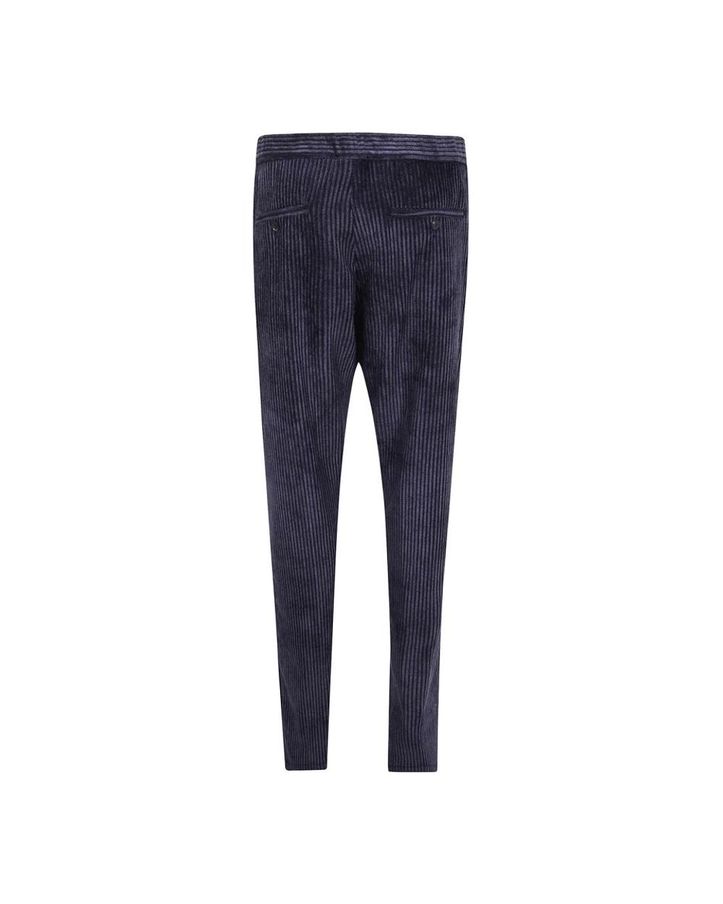 Emporio Armani Blue Slim-Fit Trousers for men