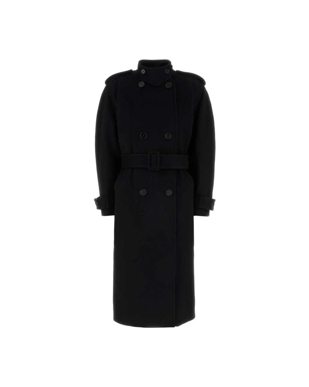 Double-Breasted Coats Chloé de color Black