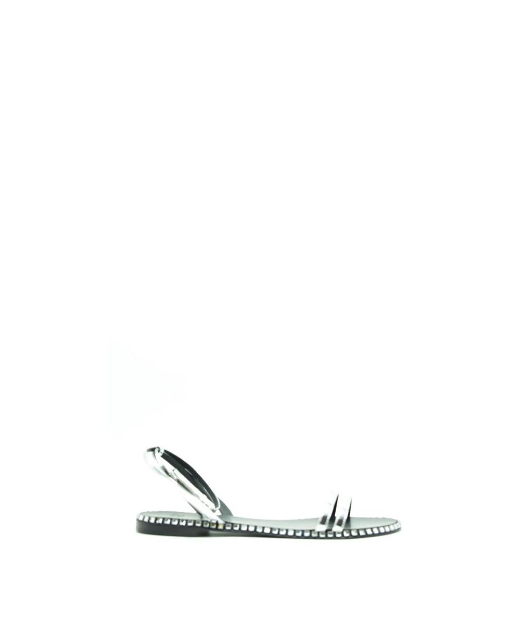 Giuseppe Zanotti Metallic Flat Sandals