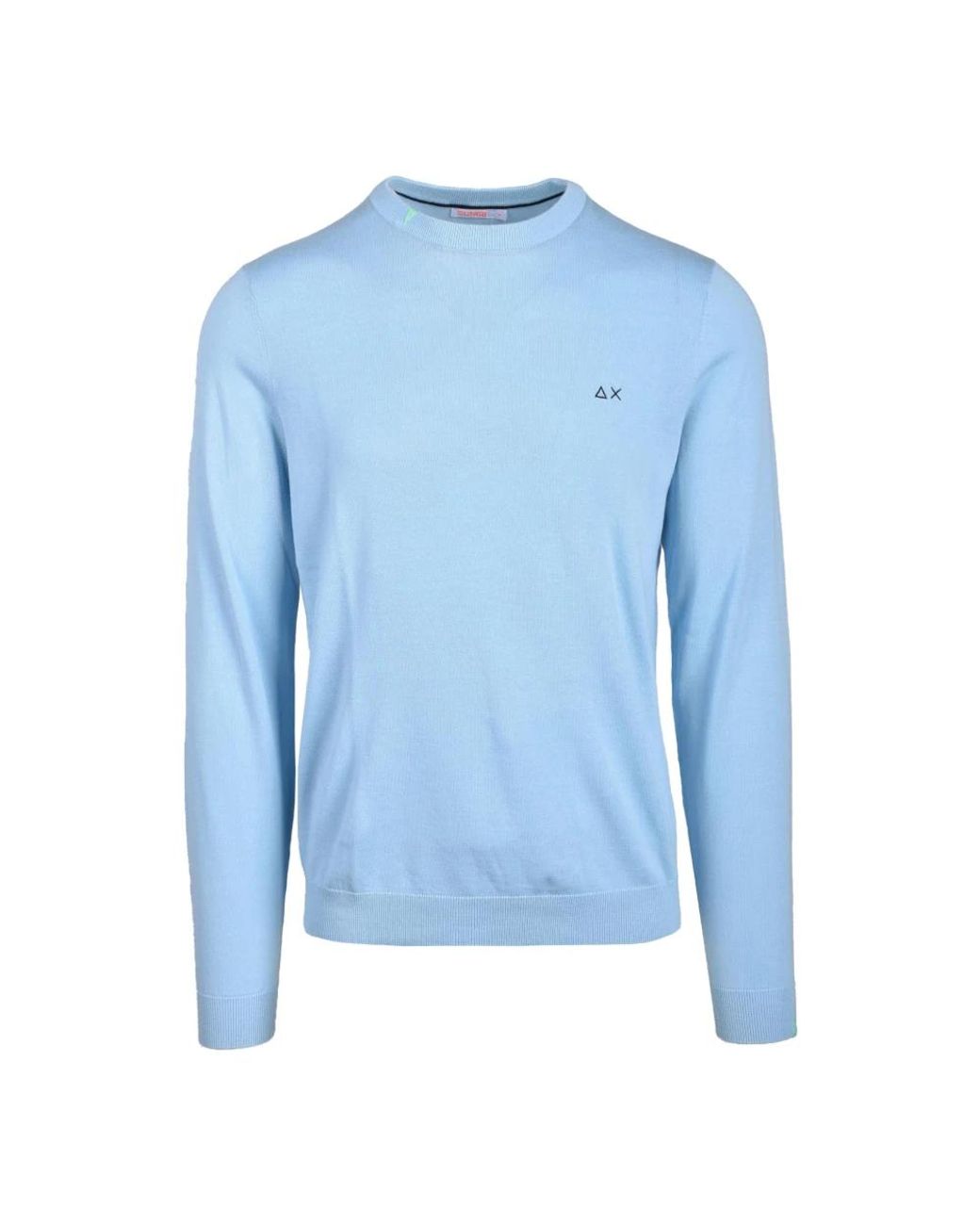 Sun 68 Blue Round-Neck Knitwear for men