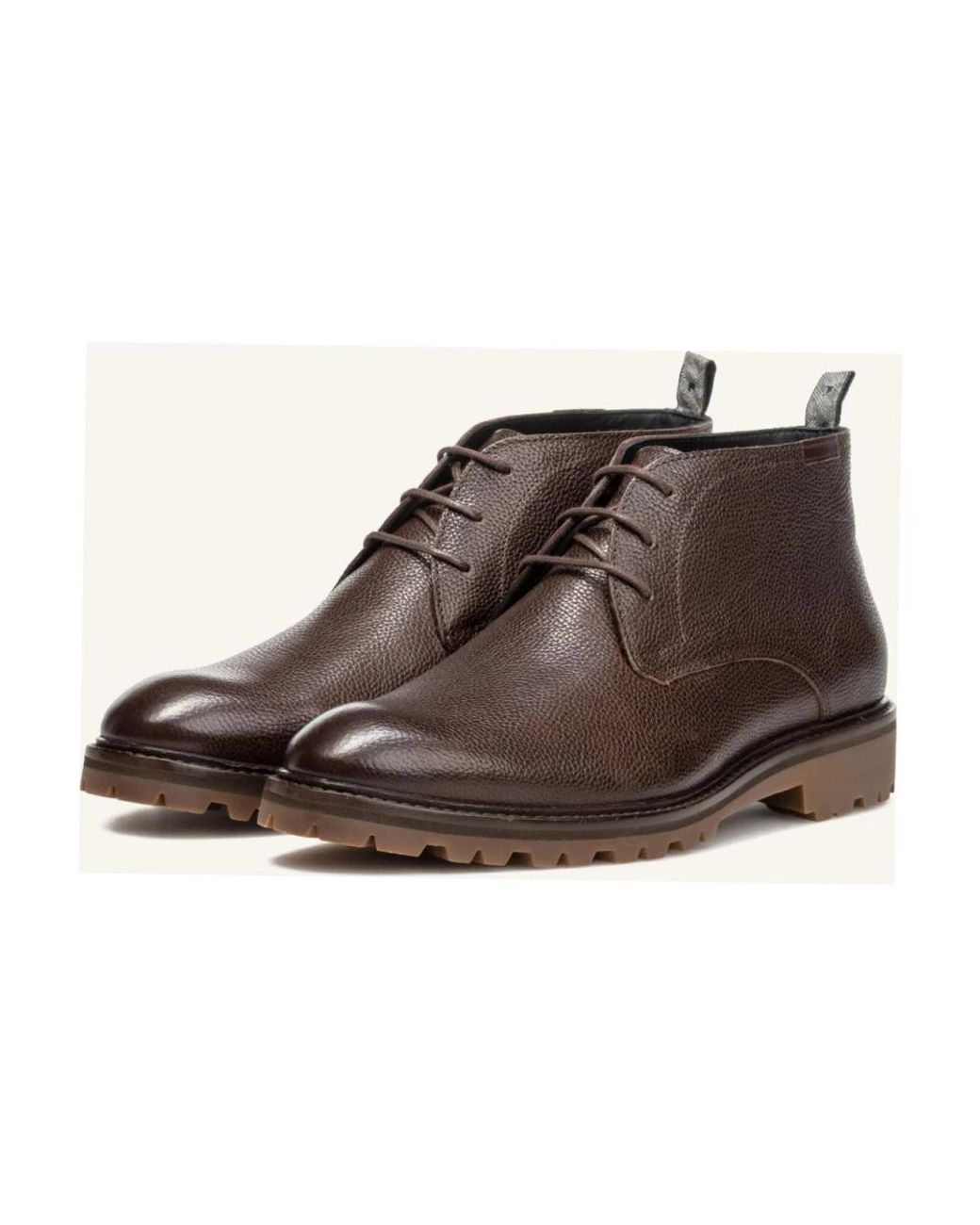 Floris Van Bommel Brown Lace-Up Boots for men