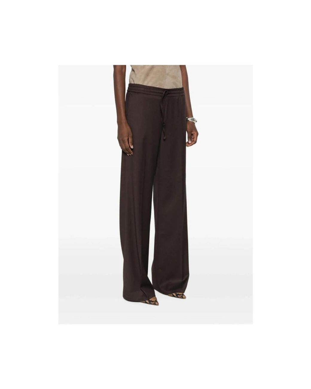 Berwich Brown Wide Trousers