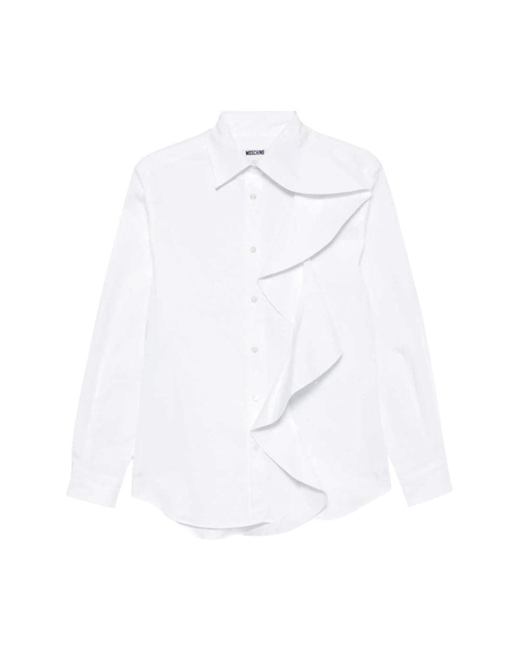 Moschino Camicia Rouches in het White
