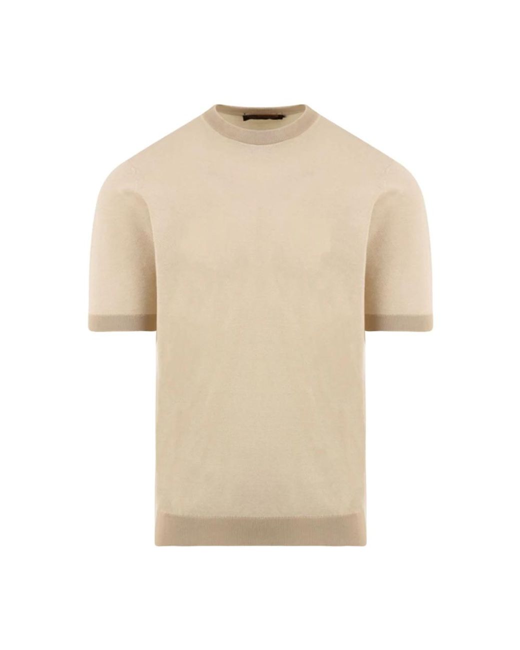 FILIPPO DE LAURENTIIS Natural Round-Neck Knitwear for men