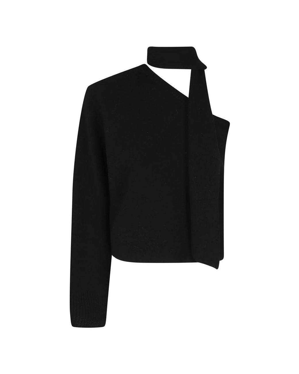FEDERICA TOSI Black Round-Neck Knitwear