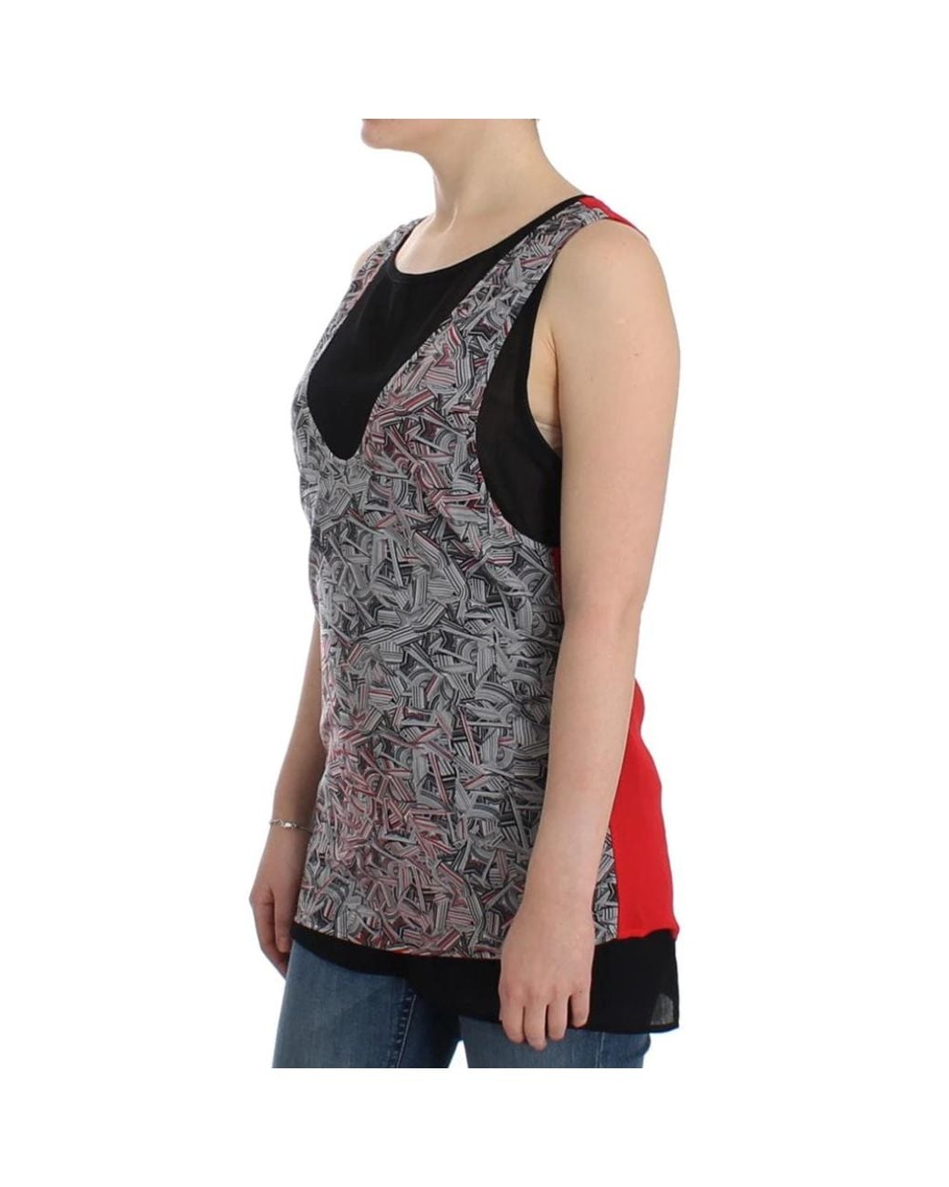 CoSTUME NATIONAL Gray Sleeveless Tops