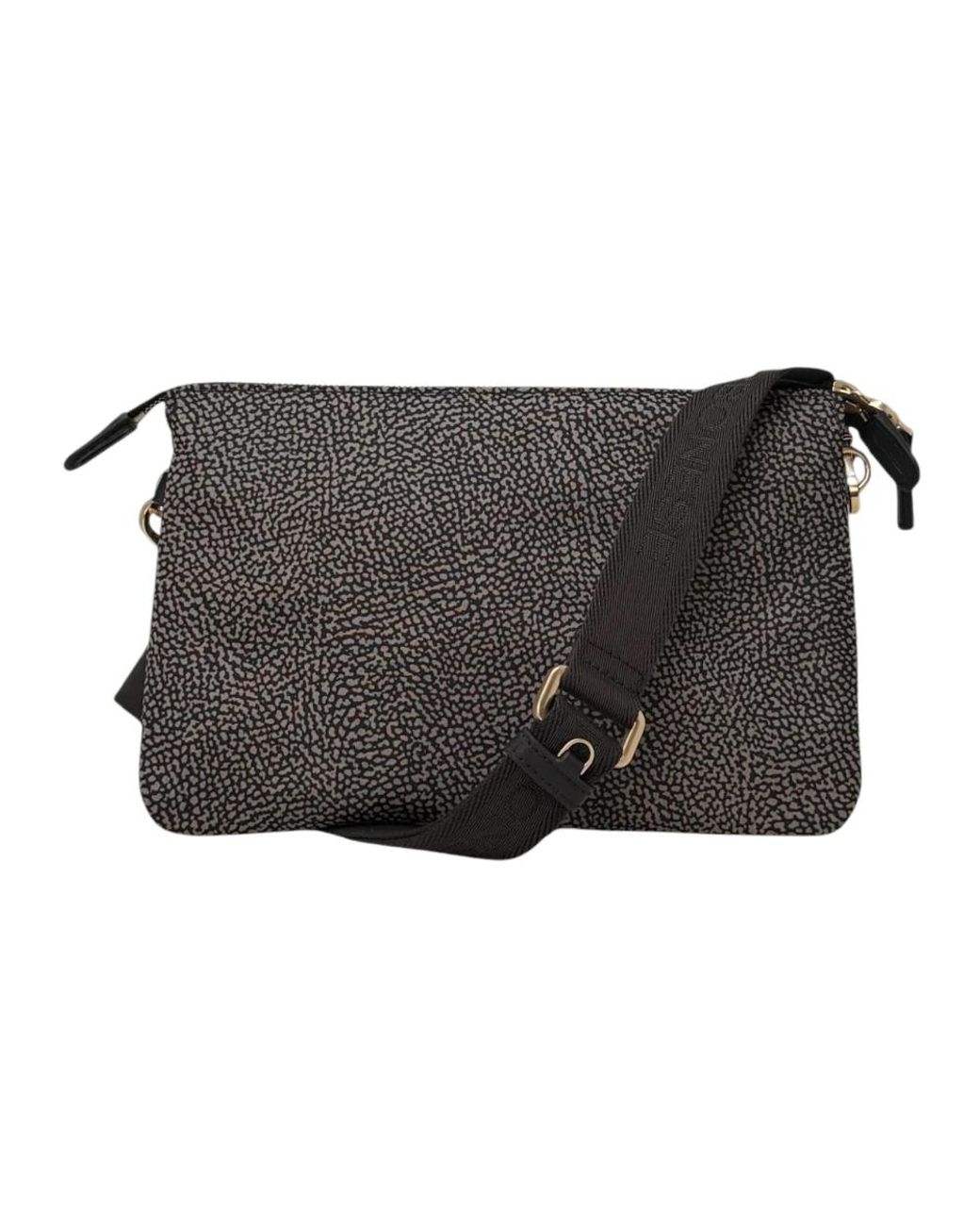 Borbonese Black Crossover-Tasche
