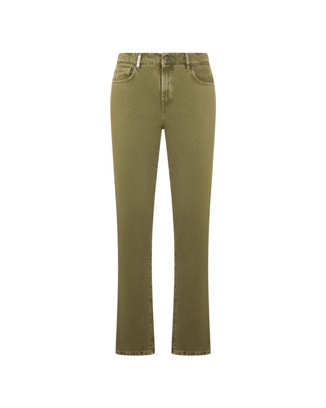 Moschino Green Straight Fit Jeans for men