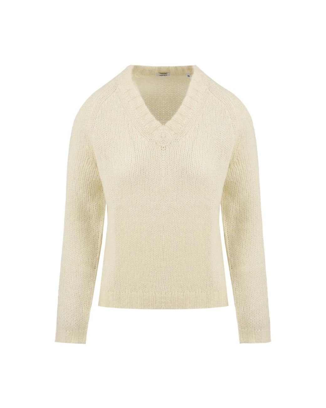 Aspesi White V-Neck Knitwear