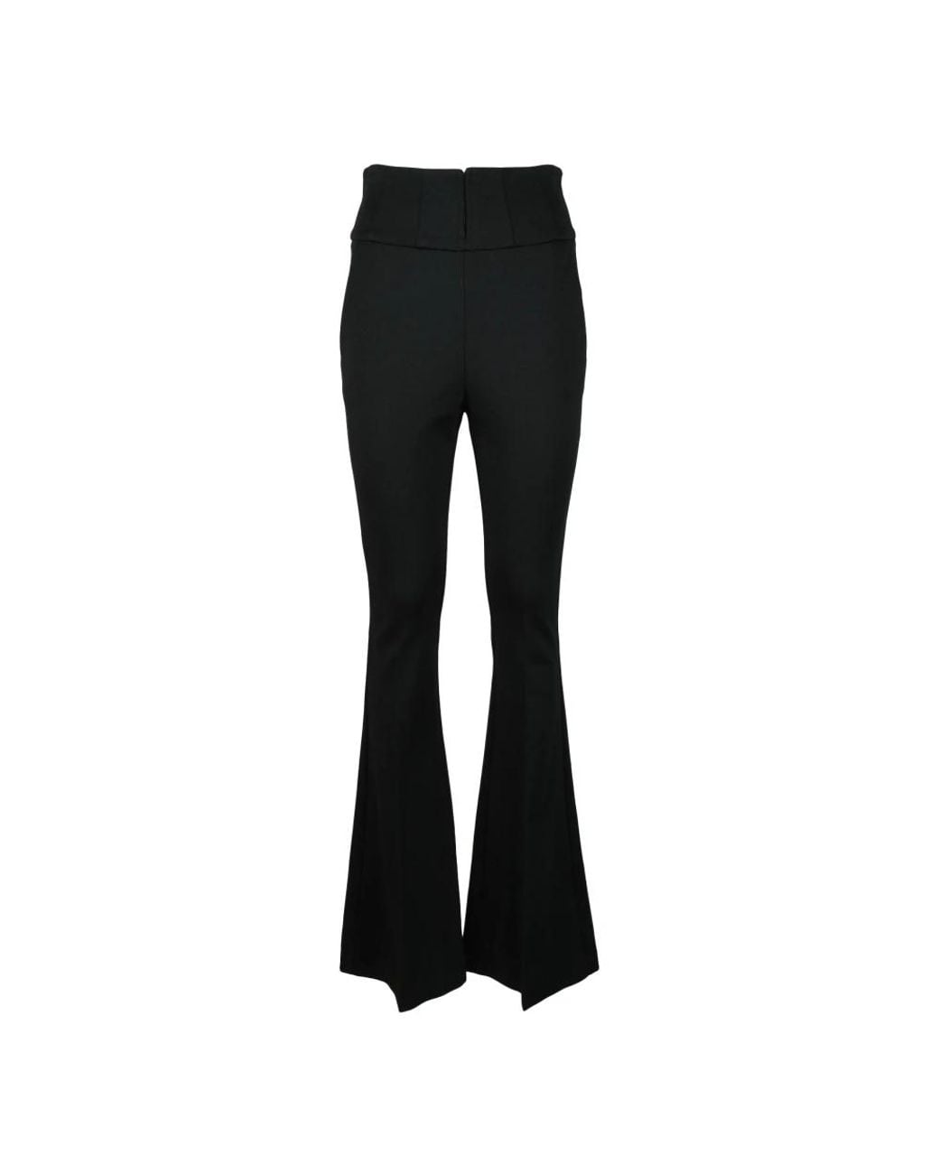 SIMONA CORSELLINI Black Wide Trousers