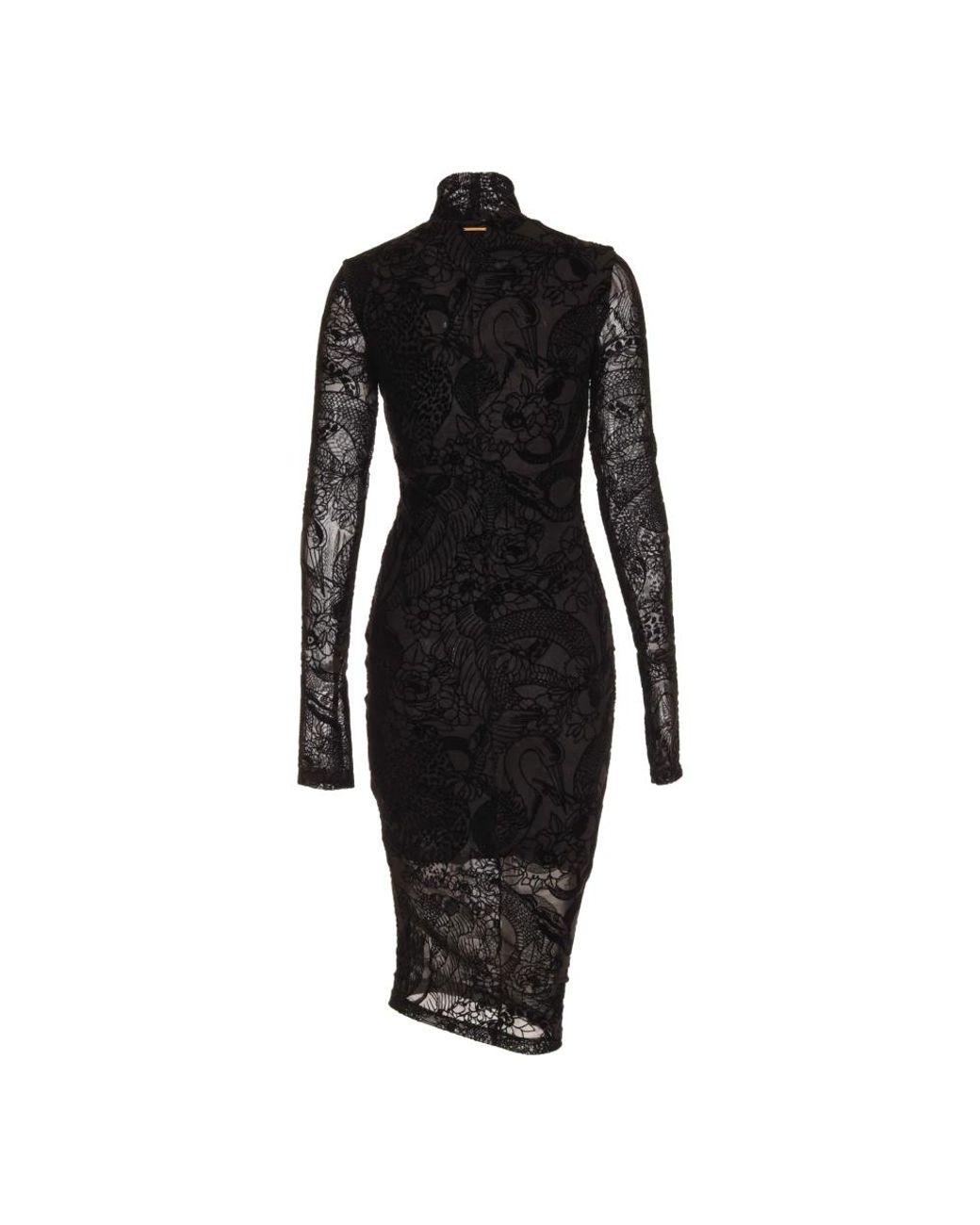Midi Dresses Roberto Cavalli de color Black