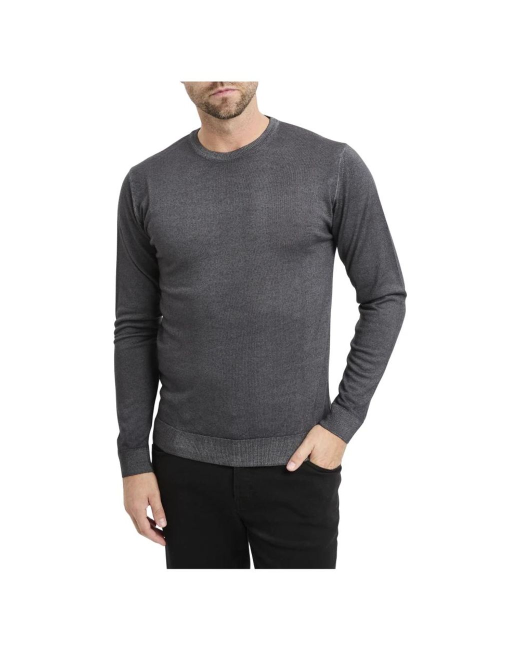 Daniele Fiesoli Gray Round-Neck Knitwear for men