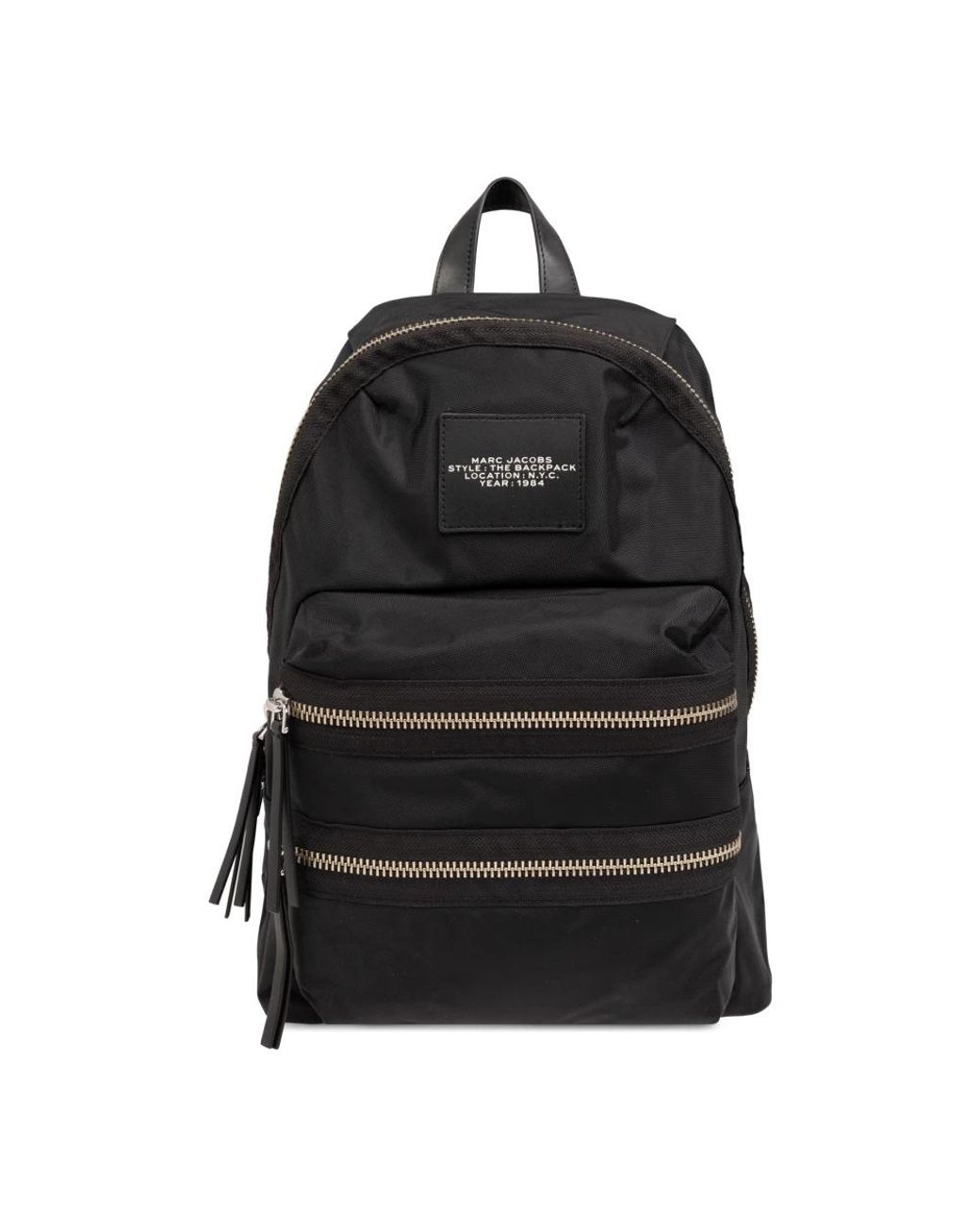 Marc Jacobs Tassen ,Zwart ,Nylon The Biker Large Rugzak in het Black