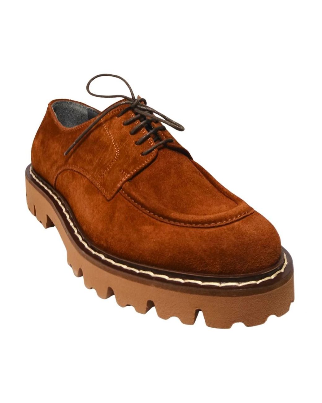 Pollini Brown Laced Shoes for men