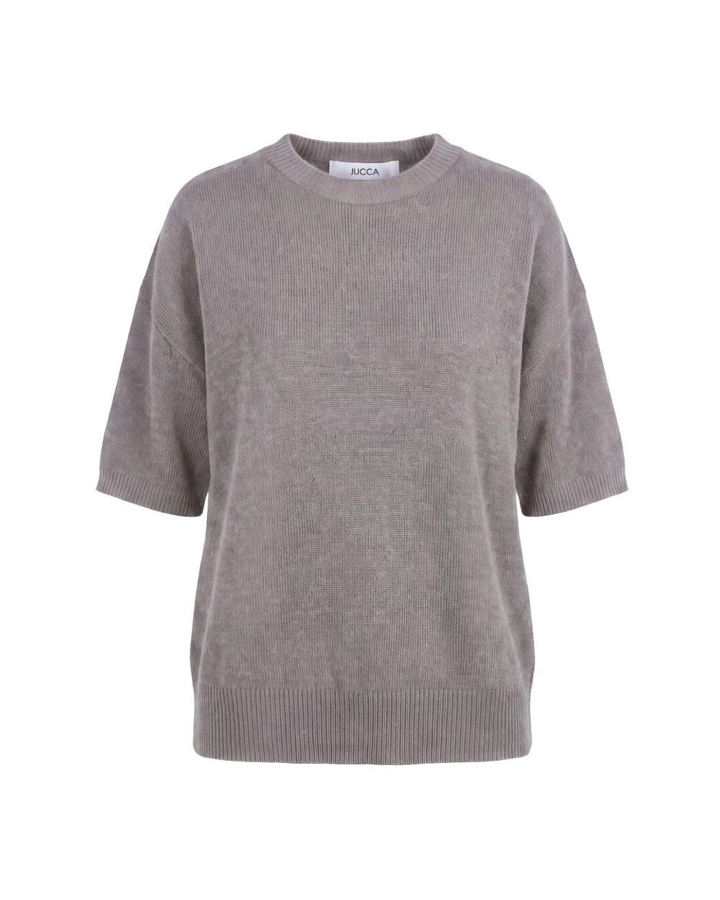 Jucca Gray Round-Neck Knitwear