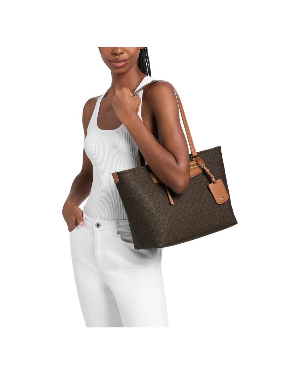 Michael Kors Brown Tote Bags