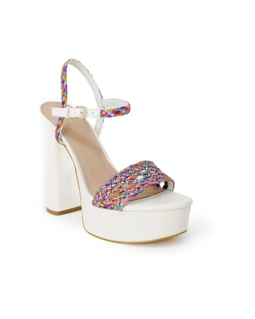 Guess White High Heel Sandals