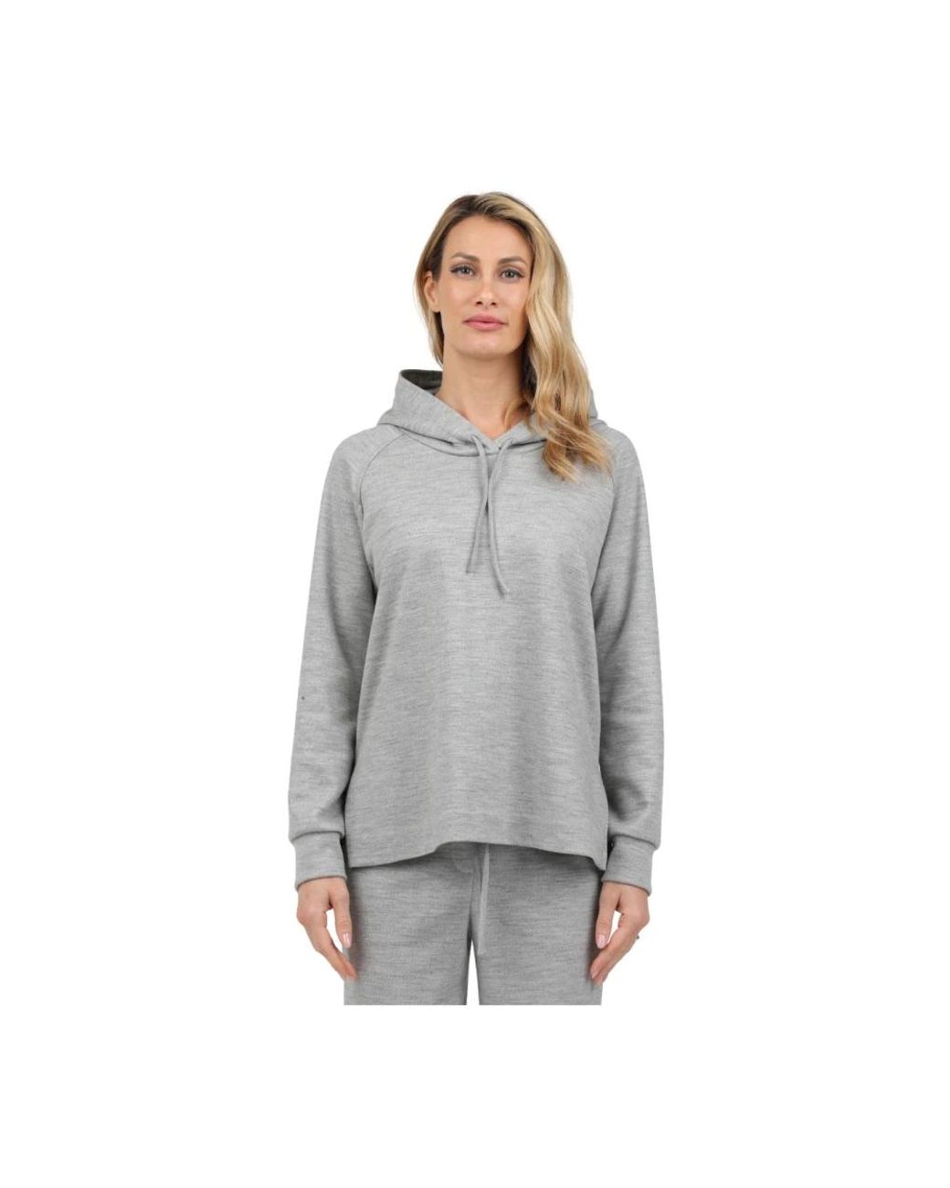 Circolo 1901 Hoodies & Sweatvesten ,Grijs ,Wol Wollen Hoodie Sweater in het Gray