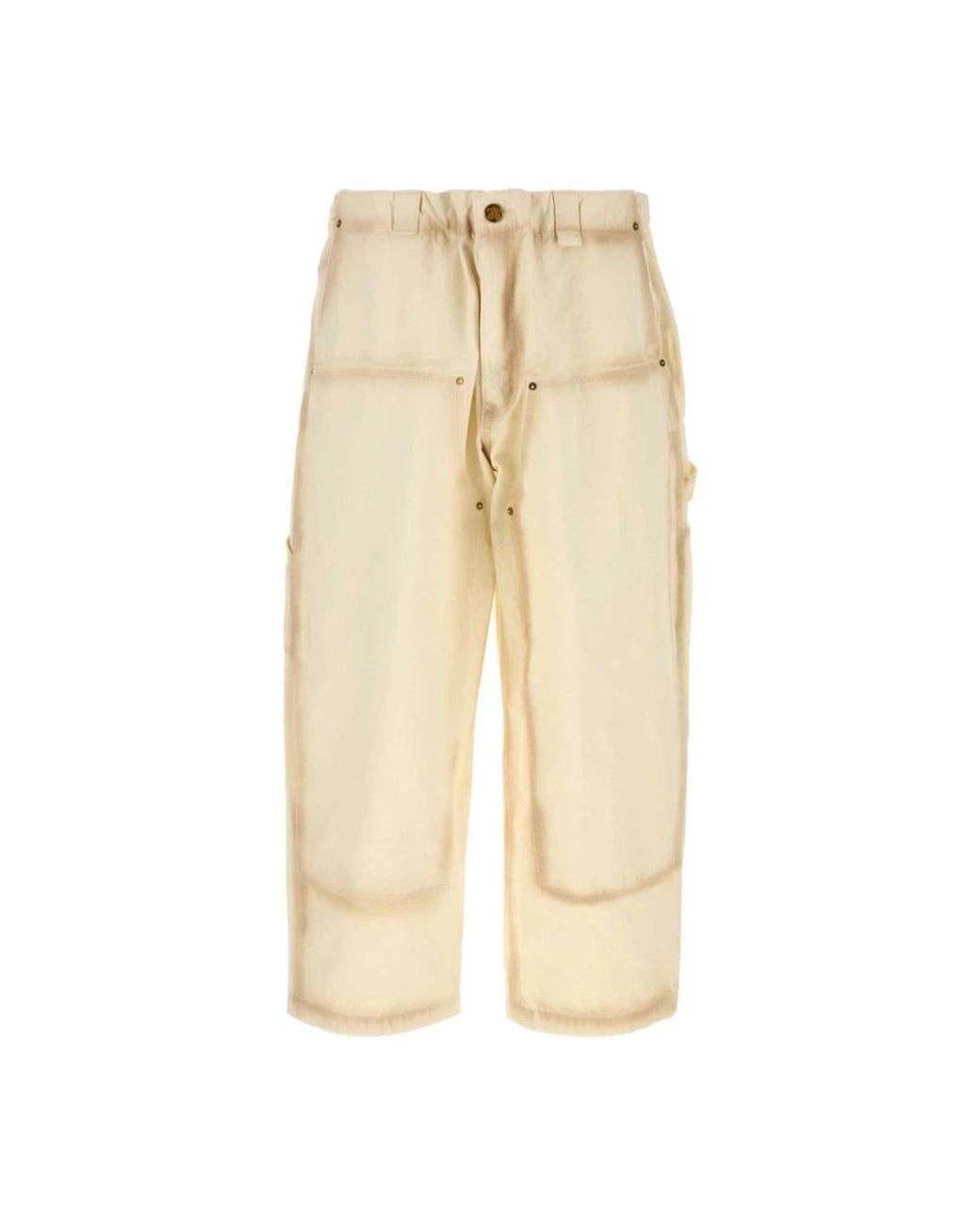 Willy Chavarria Natural Cropped Trousers for men