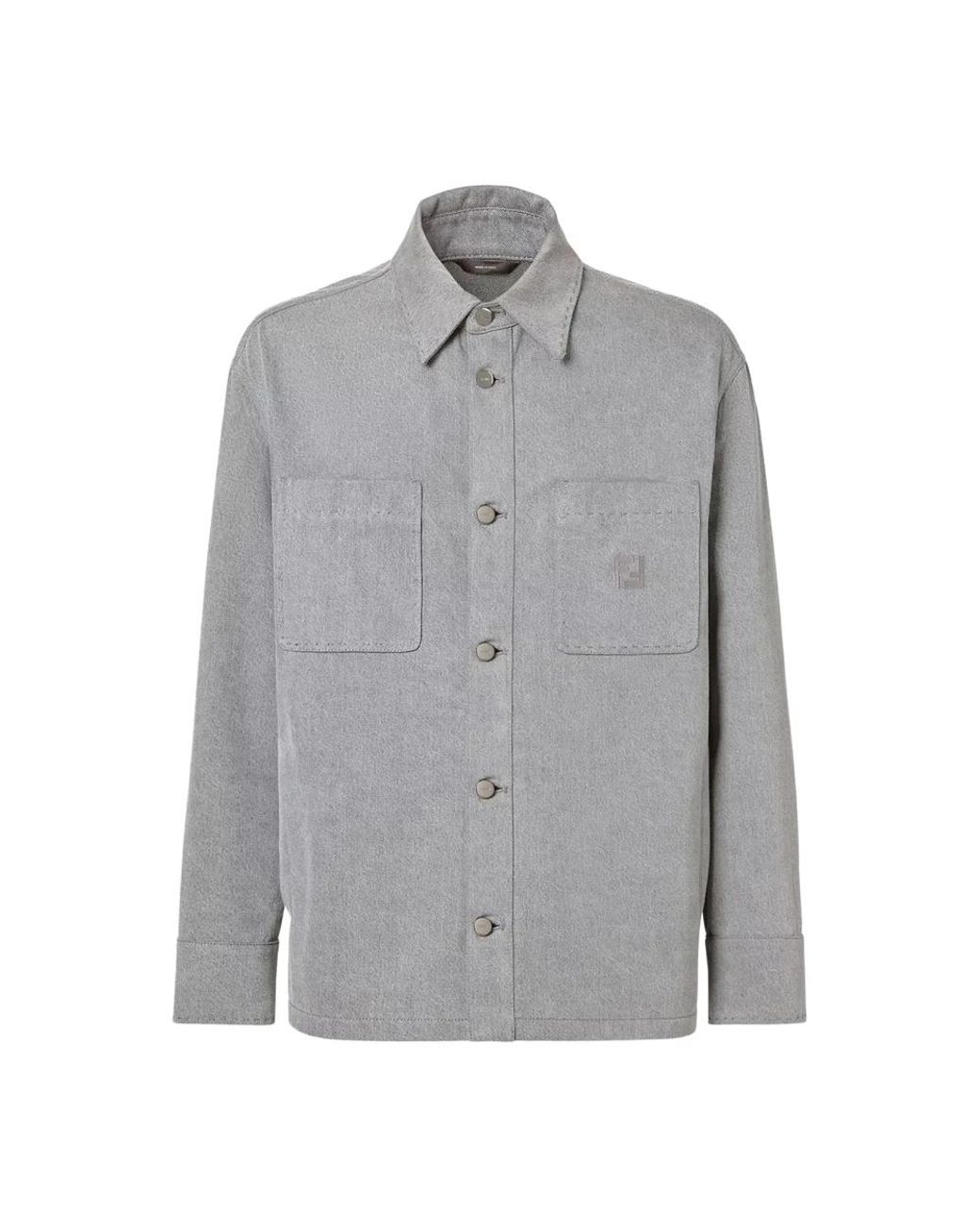 Fendi Gray Casual Shirts for men