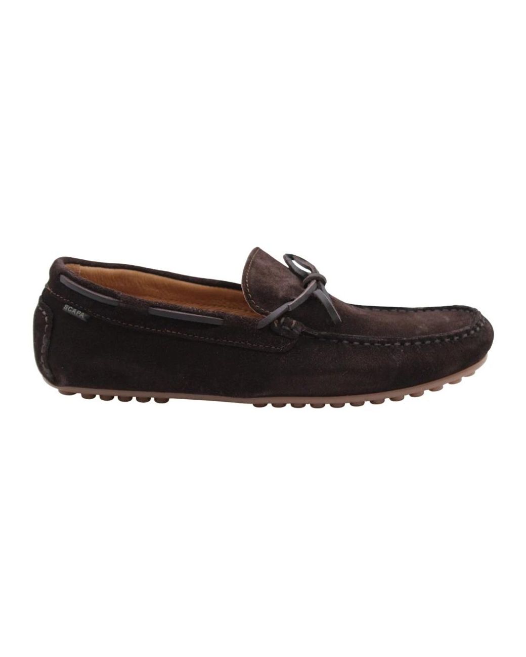 Scapa Black Boat Shoes for men