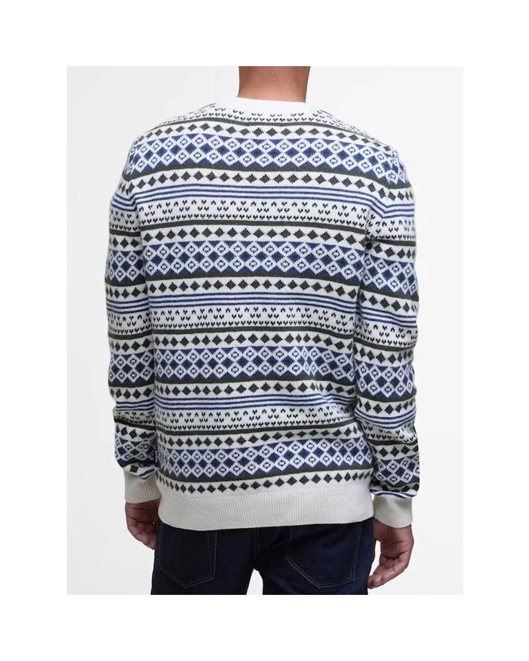 Barbour Blue Round-Neck Knitwear for men