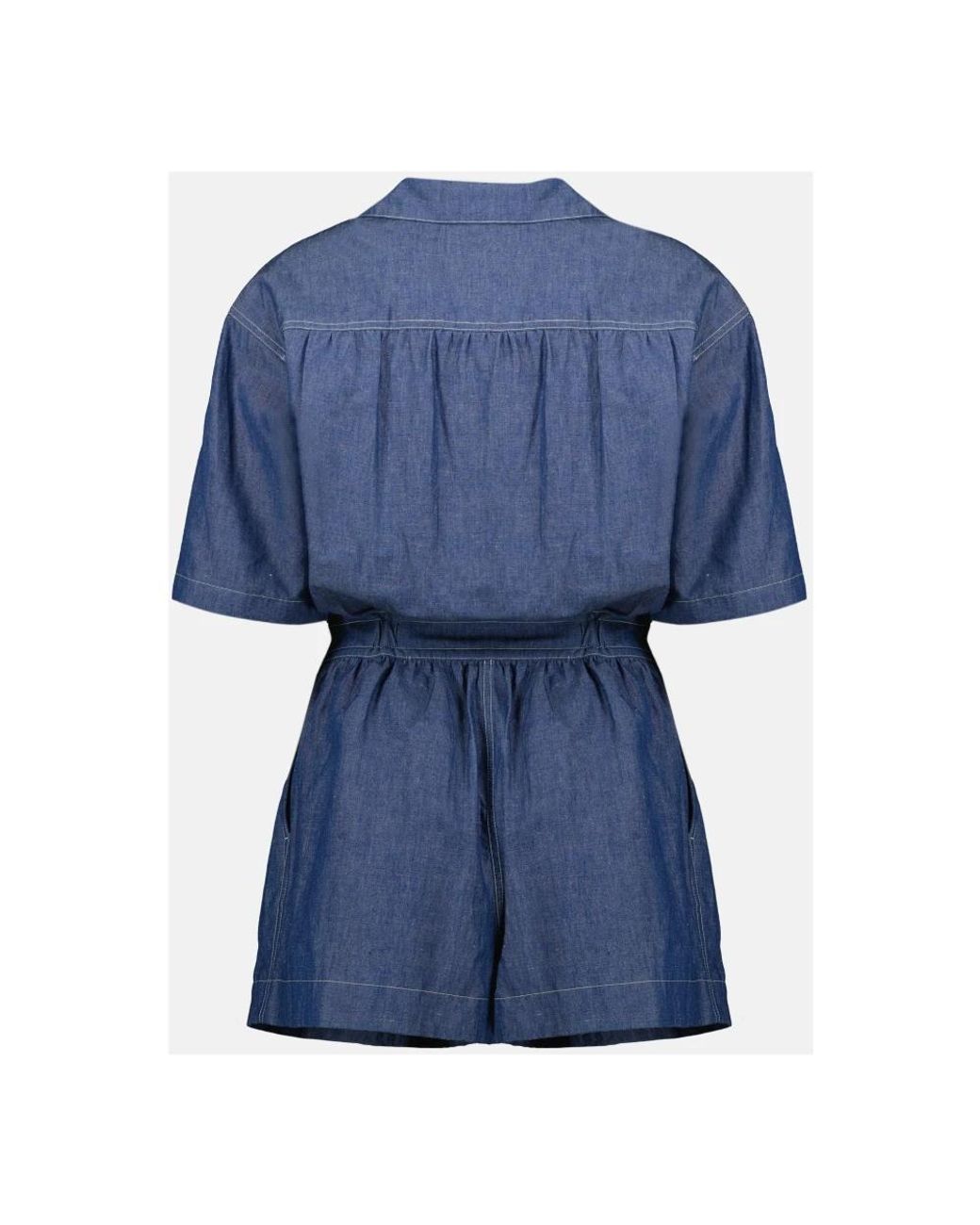 Prada Blue Chambray Jumpsuit