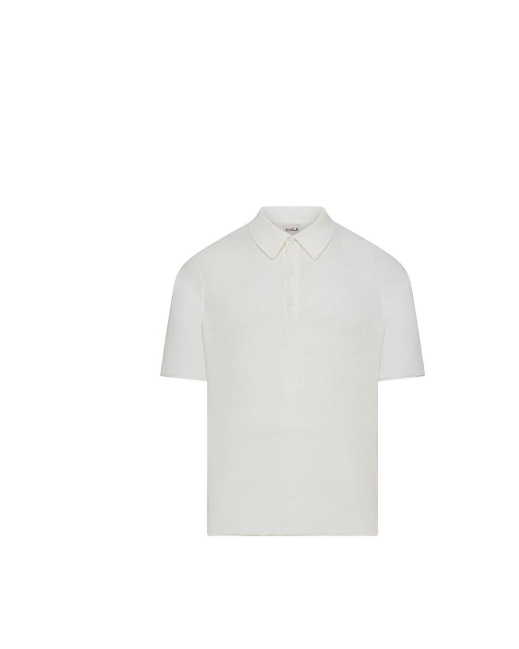 CYCLE Kent Cut Polo S/S in het White voor heren