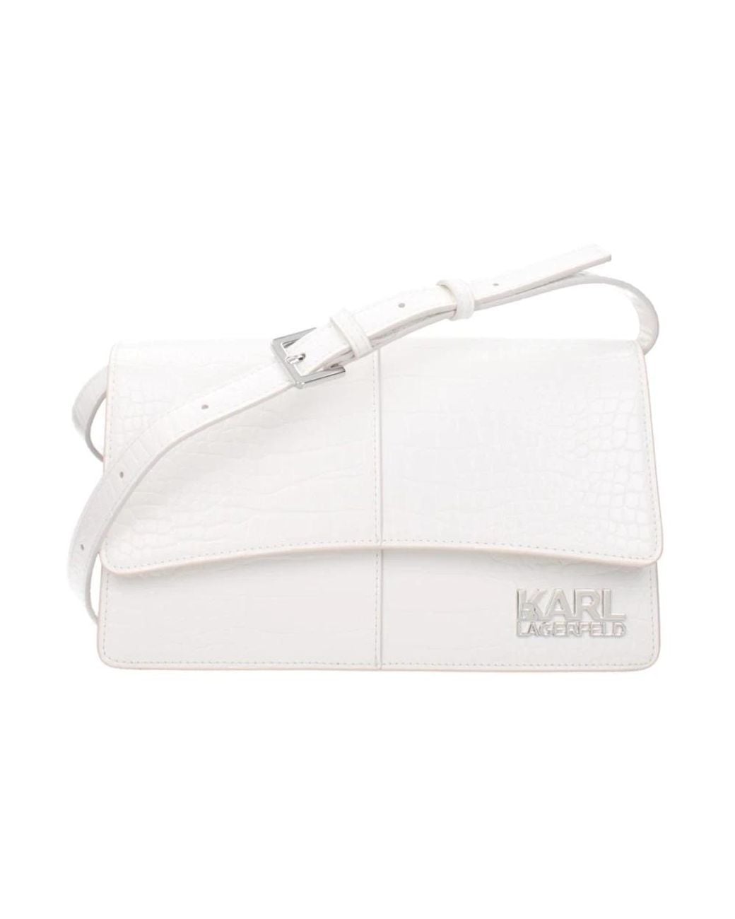 Karl Lagerfeld White Cross Body Bags