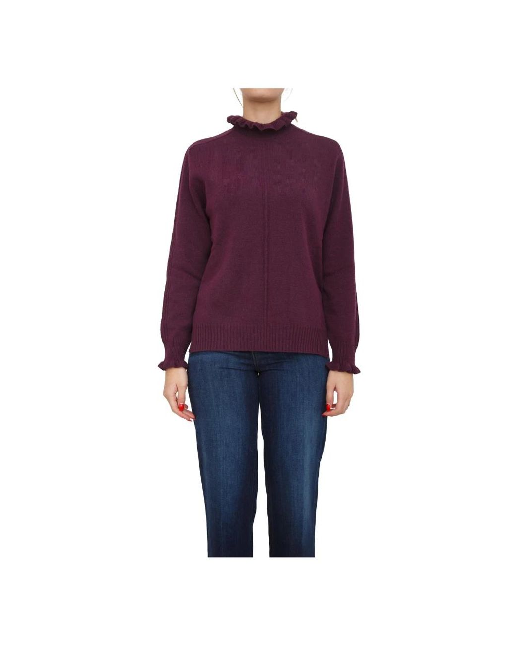 Twinset Purple Turtlenecks