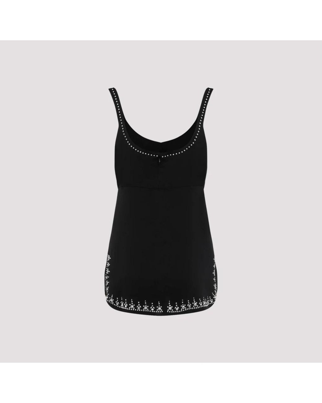Rabanne Black Sleeveless Tops