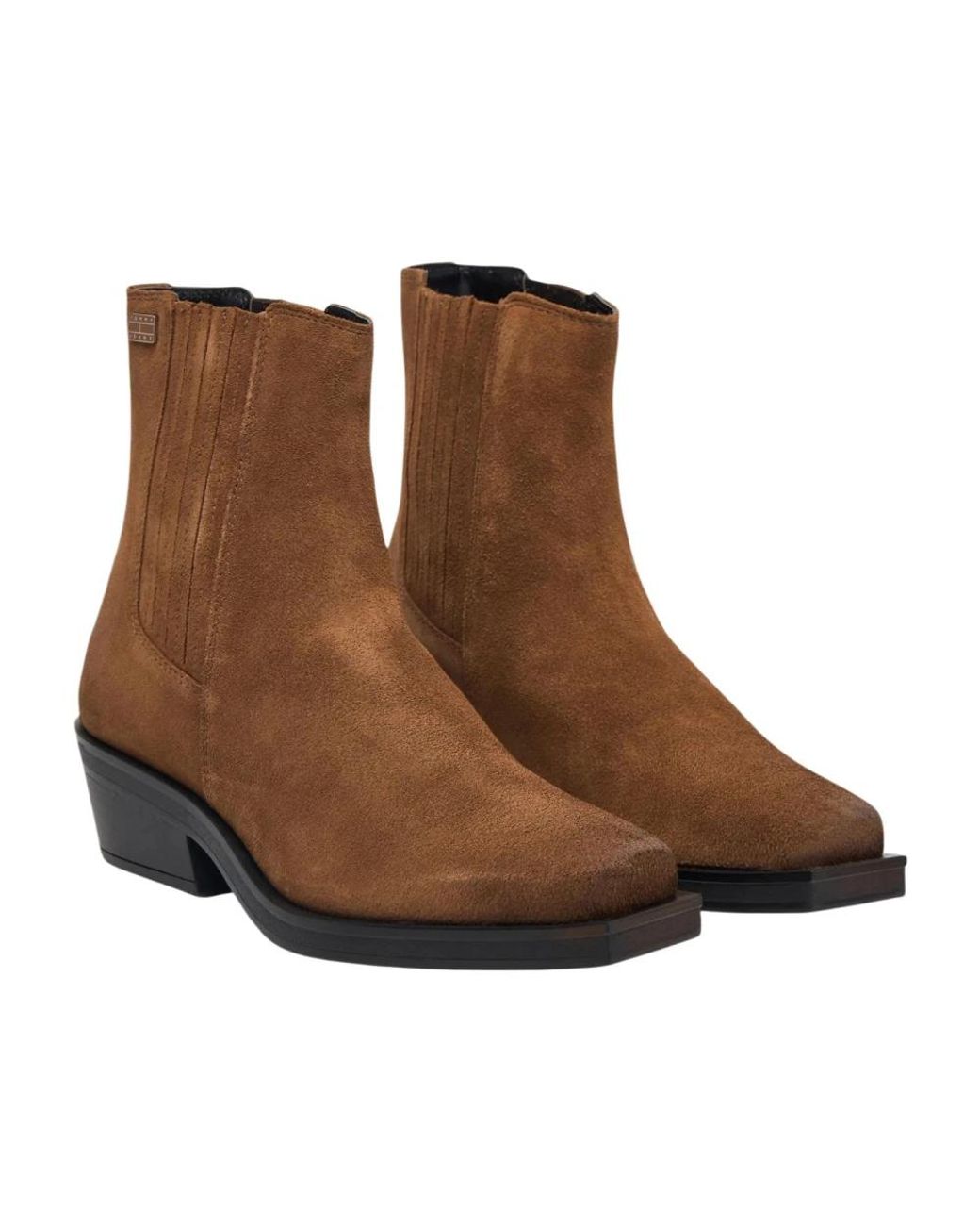 Tommy Hilfiger Brown Cowboy & Biker Boots