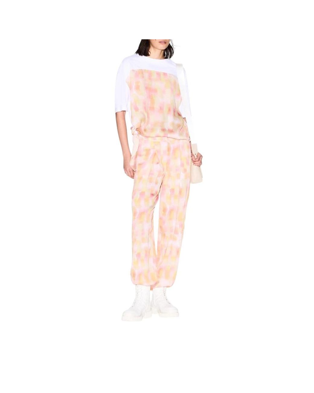 Emporio Armani Natural Wide Trousers