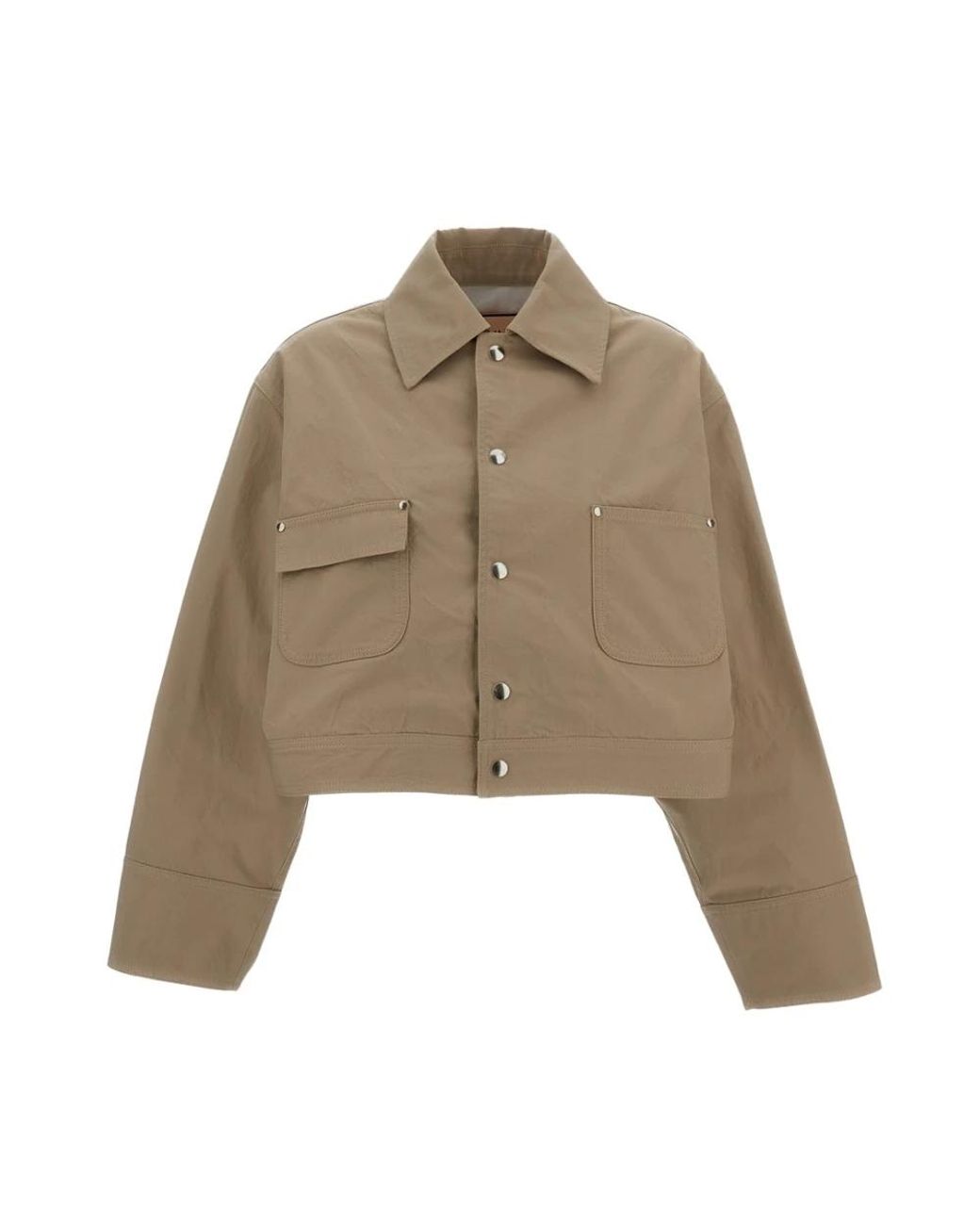 Plan C Squared Twill Jacket in het Brown