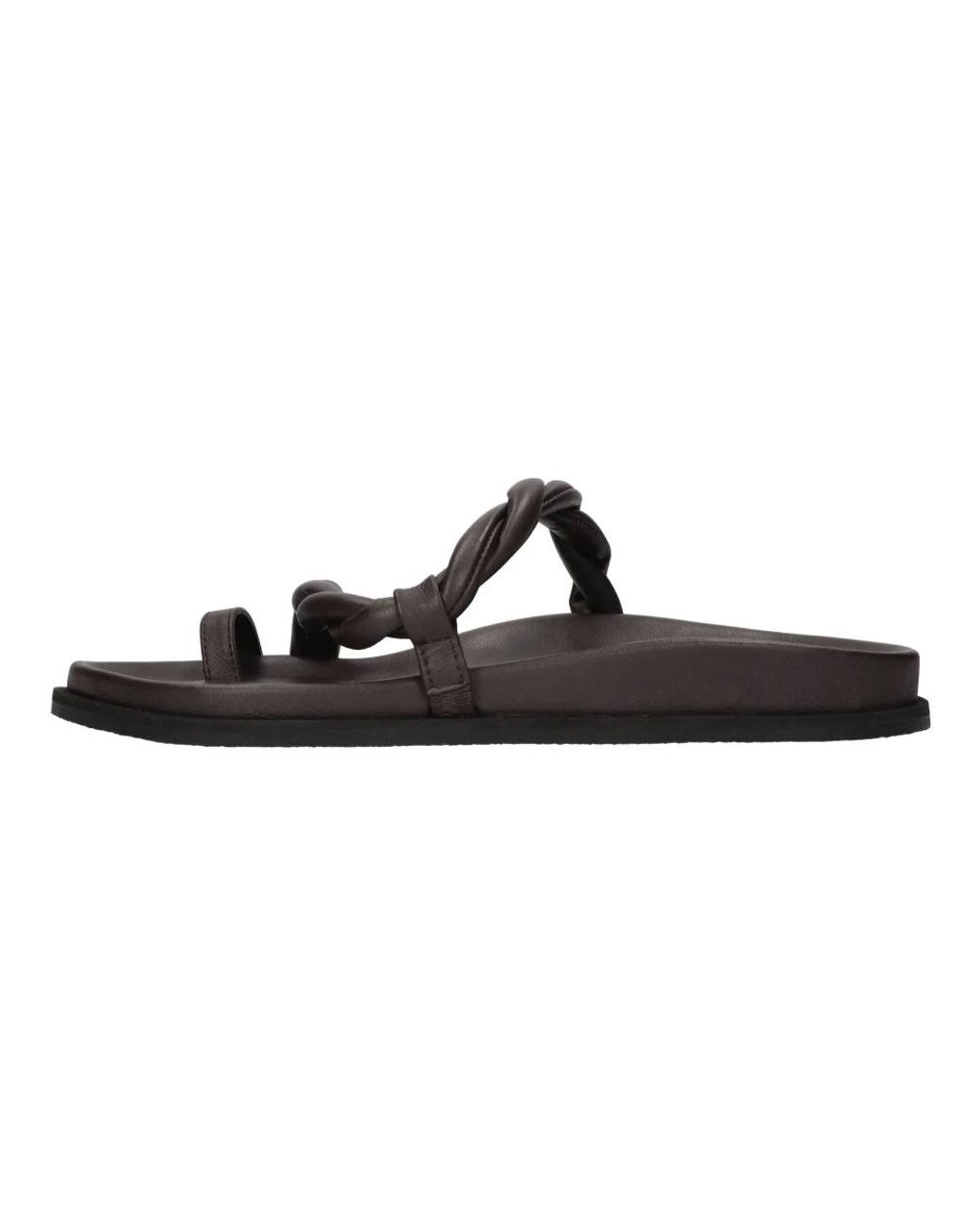 Elena Iachi Black Flip Flops