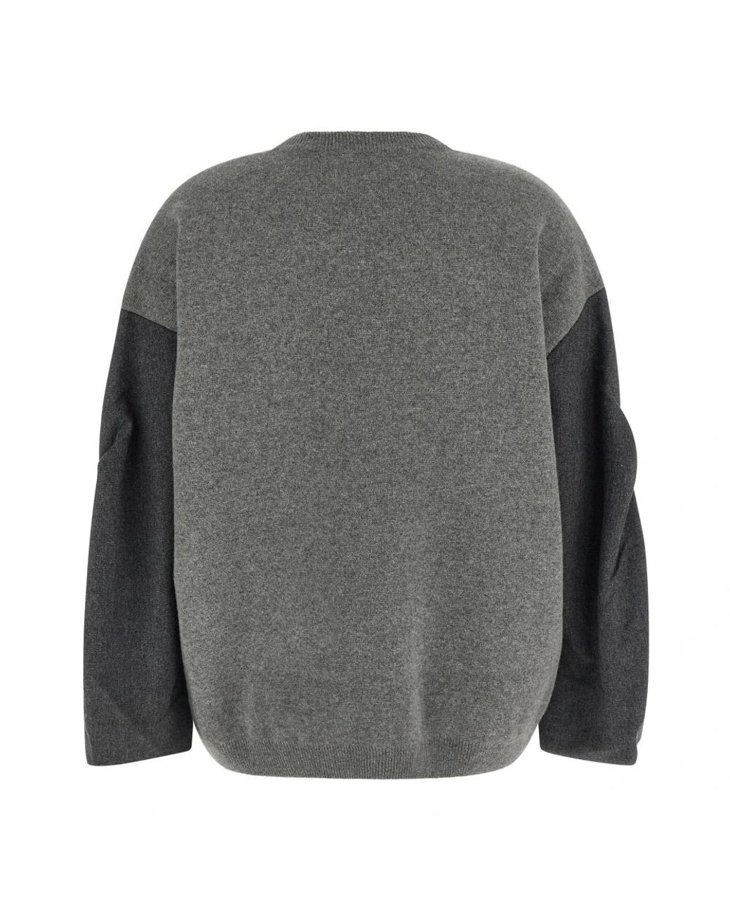 Nude Gray Round-Neck Knitwear