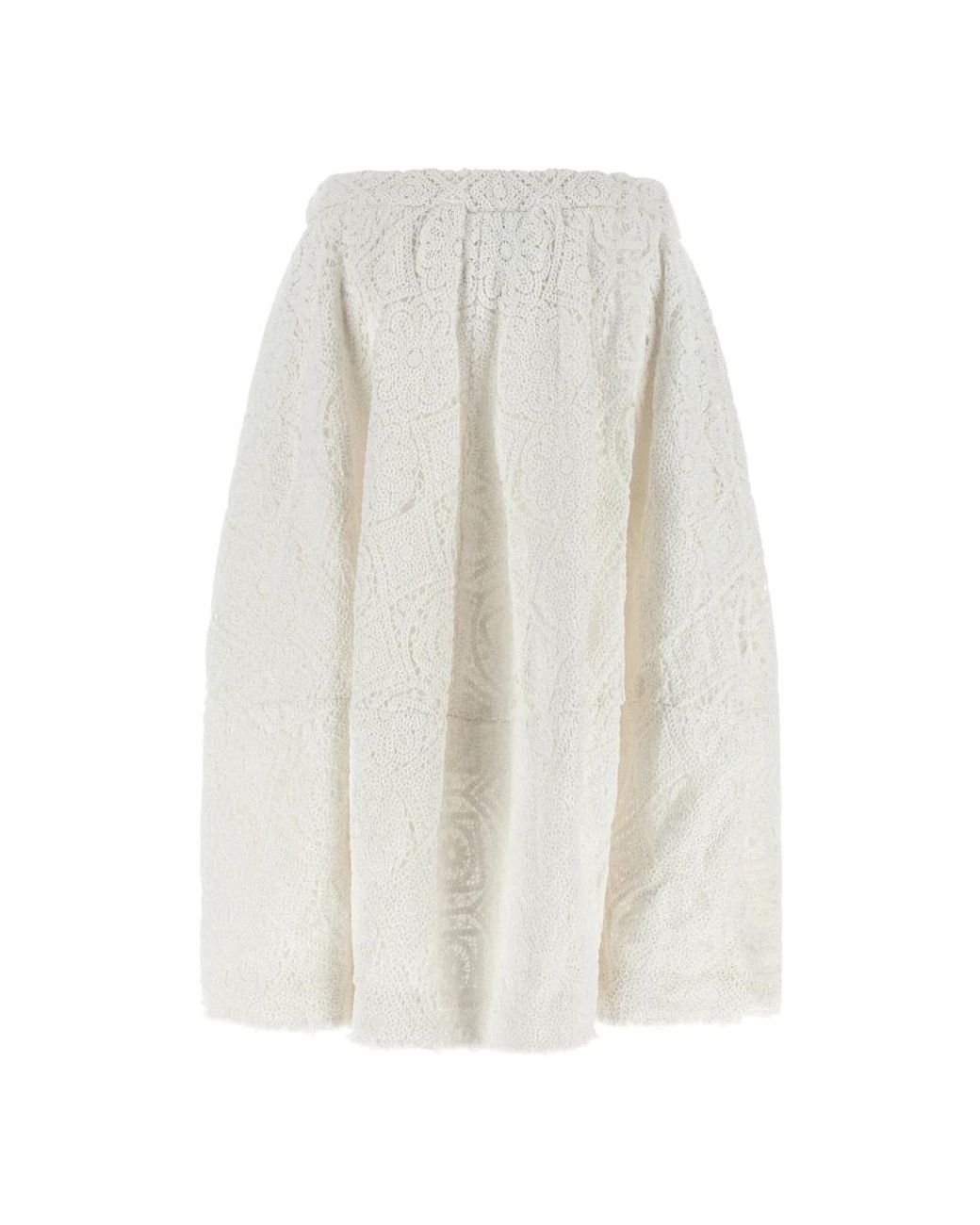 Comme des Garçons White Midi Skirts
