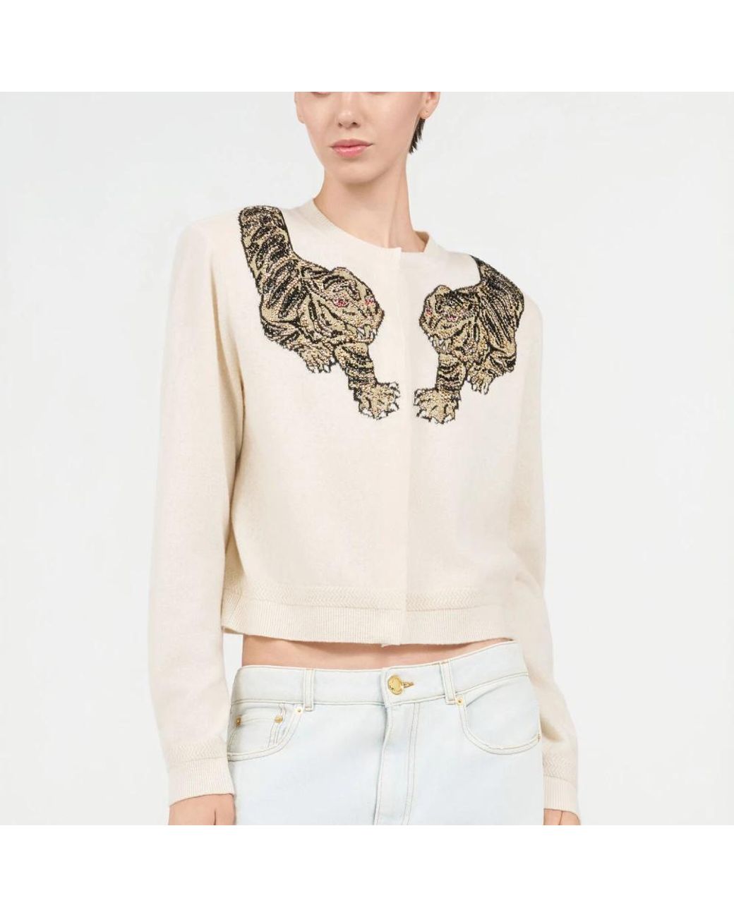 Roberto Cavalli White Cardigans