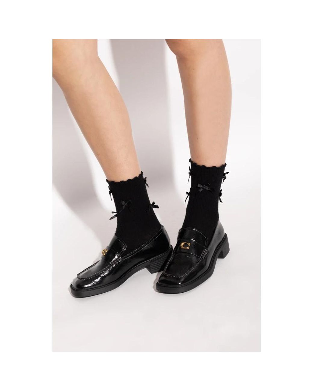 COACH Black Lackschuhe Typ Loafers
