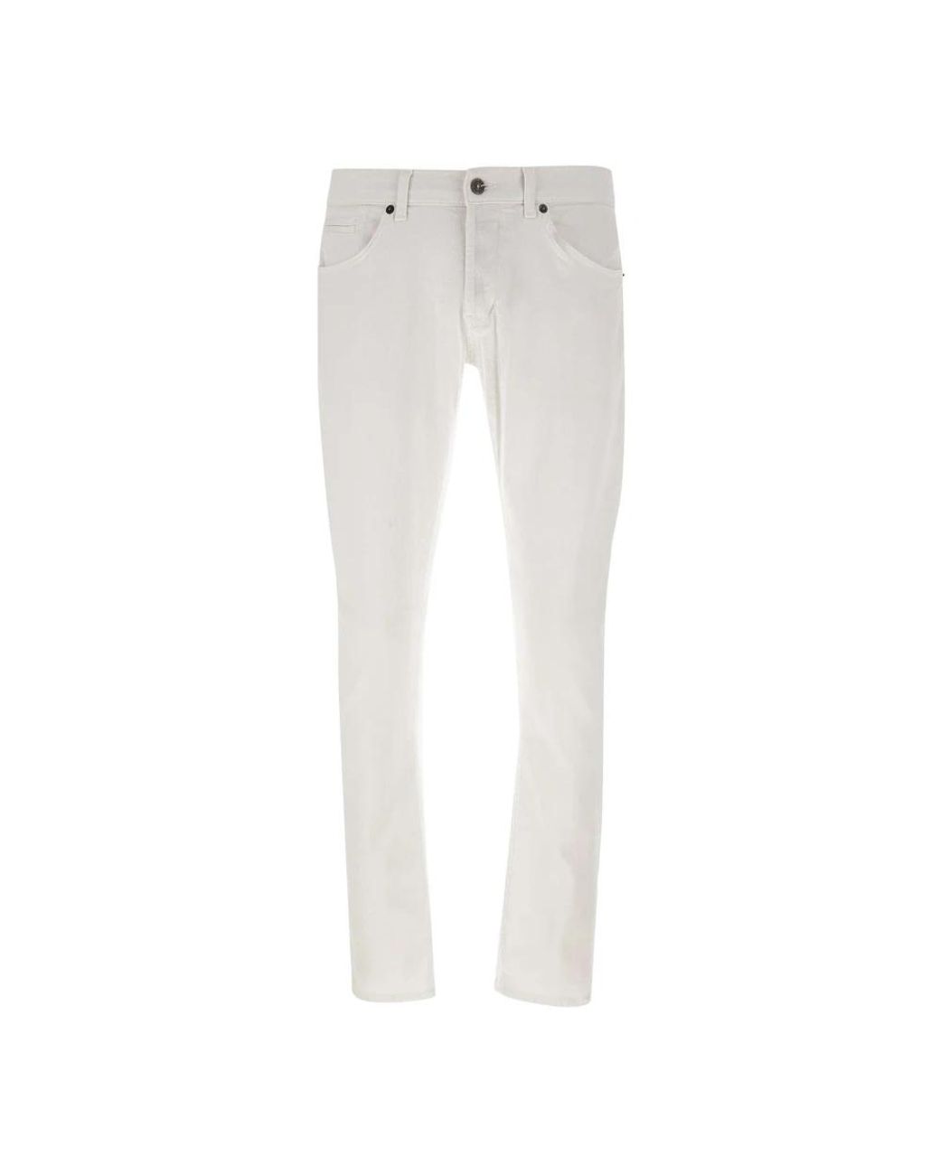 Dondup White Slim-Fit Jeans for men
