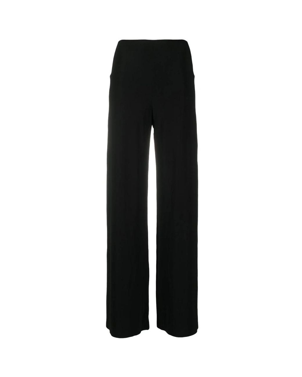 Norma Kamali Black Straight Trousers