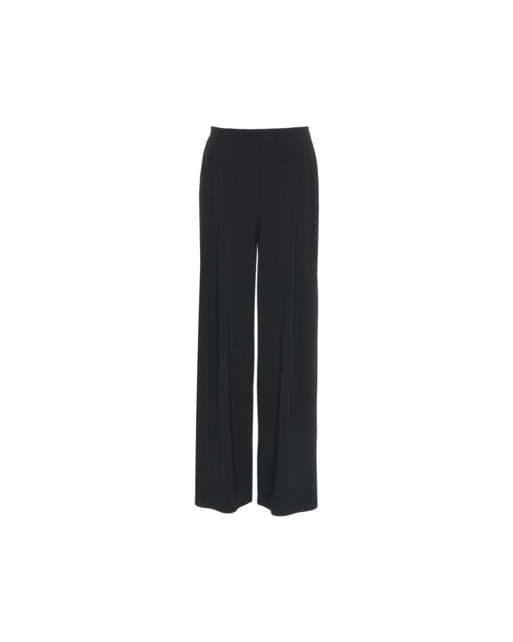 Norma Kamali Black Wide Trousers