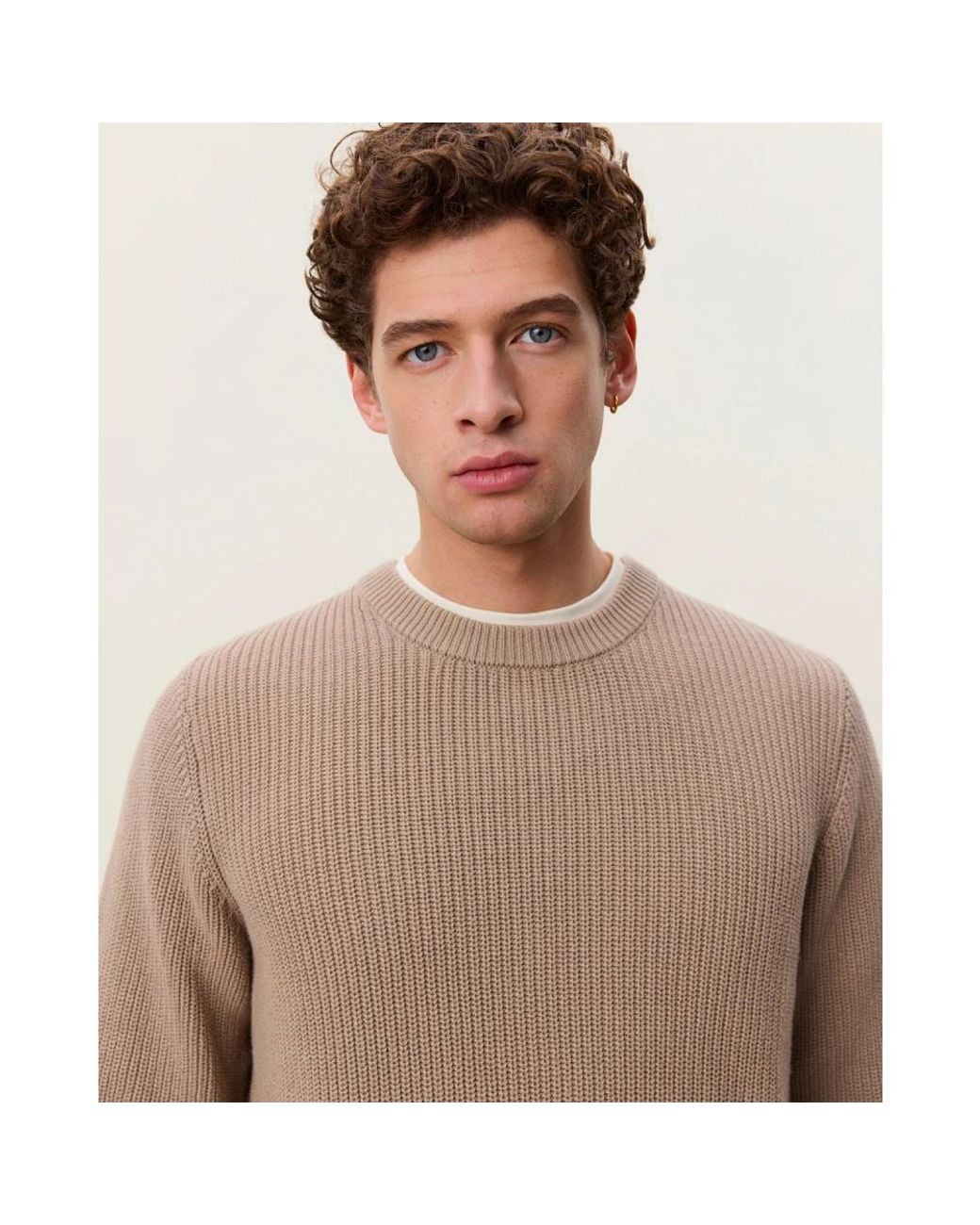 Les Deux Natural Round-Neck Knitwear for men