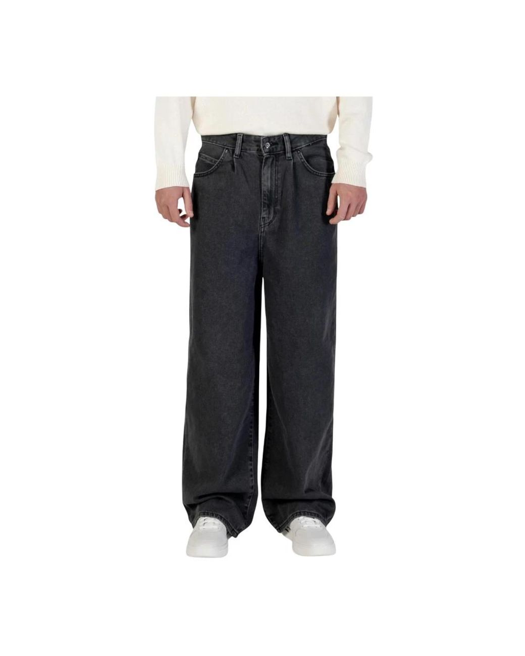 Only & Sons Black Loose Fit Jeans for men