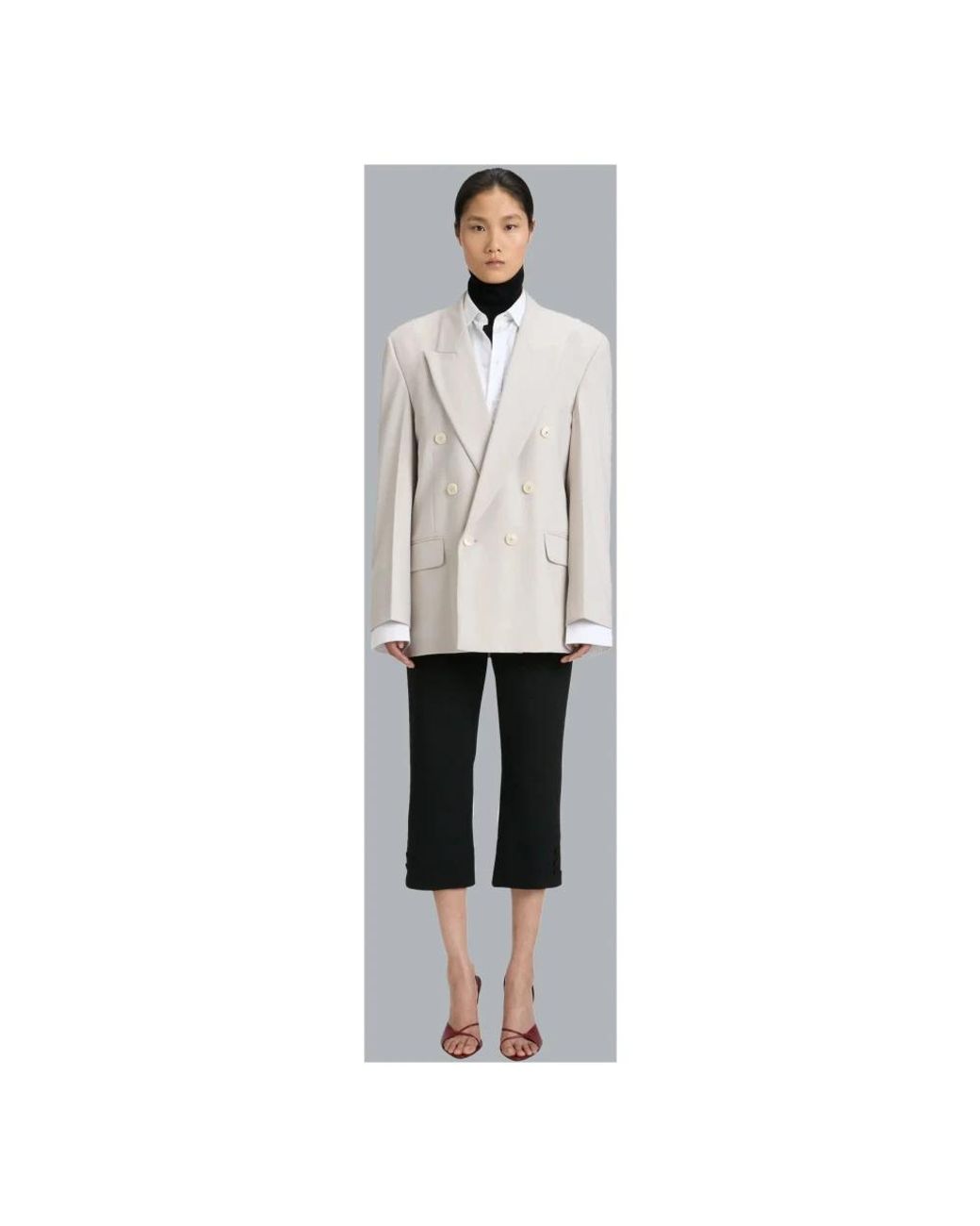 Victoria Beckham Gray Blazers