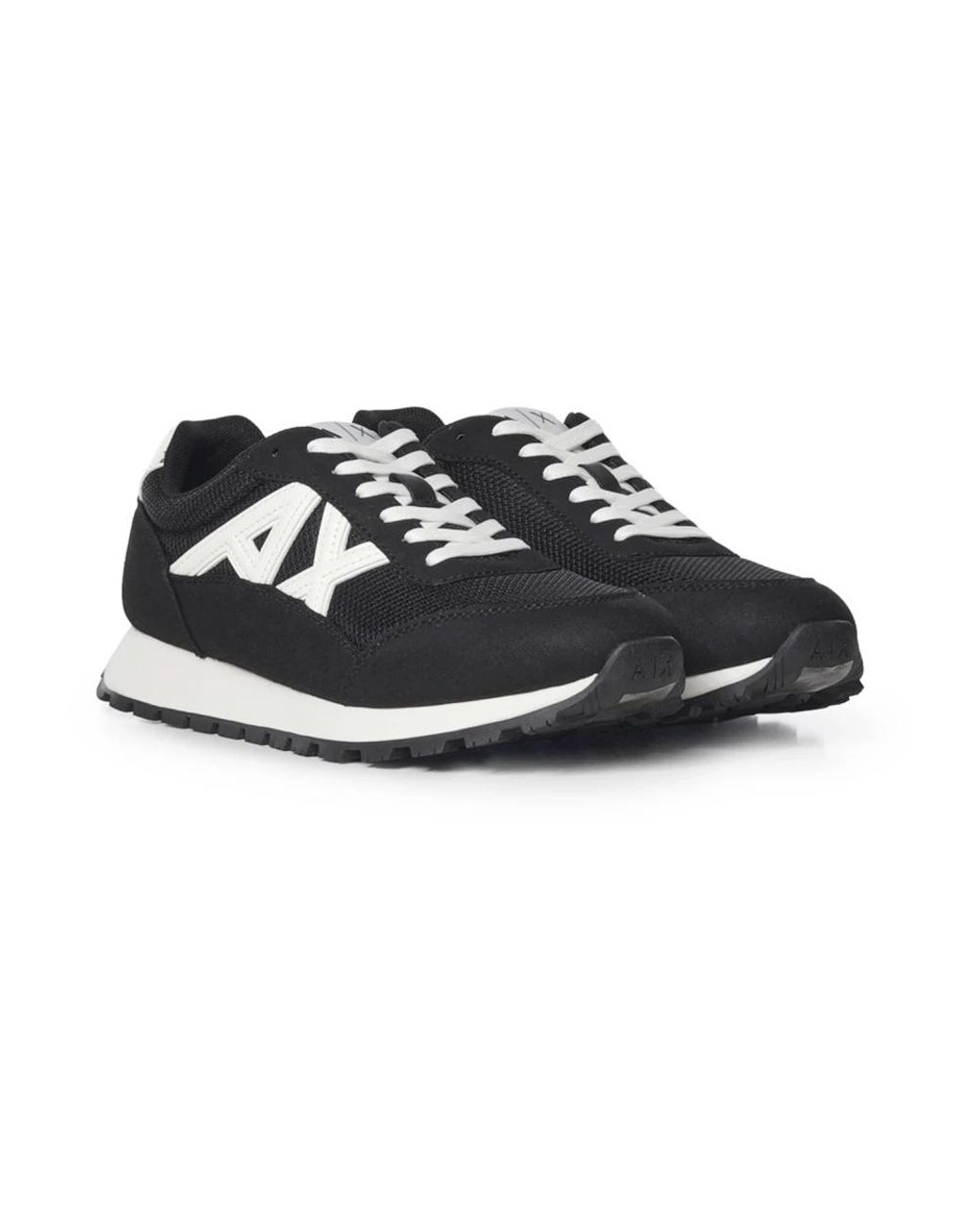 ARMANI EXCHANGE Black Sneakers for men
